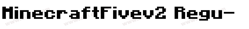 MinecraftFivev2 Regu字体转换